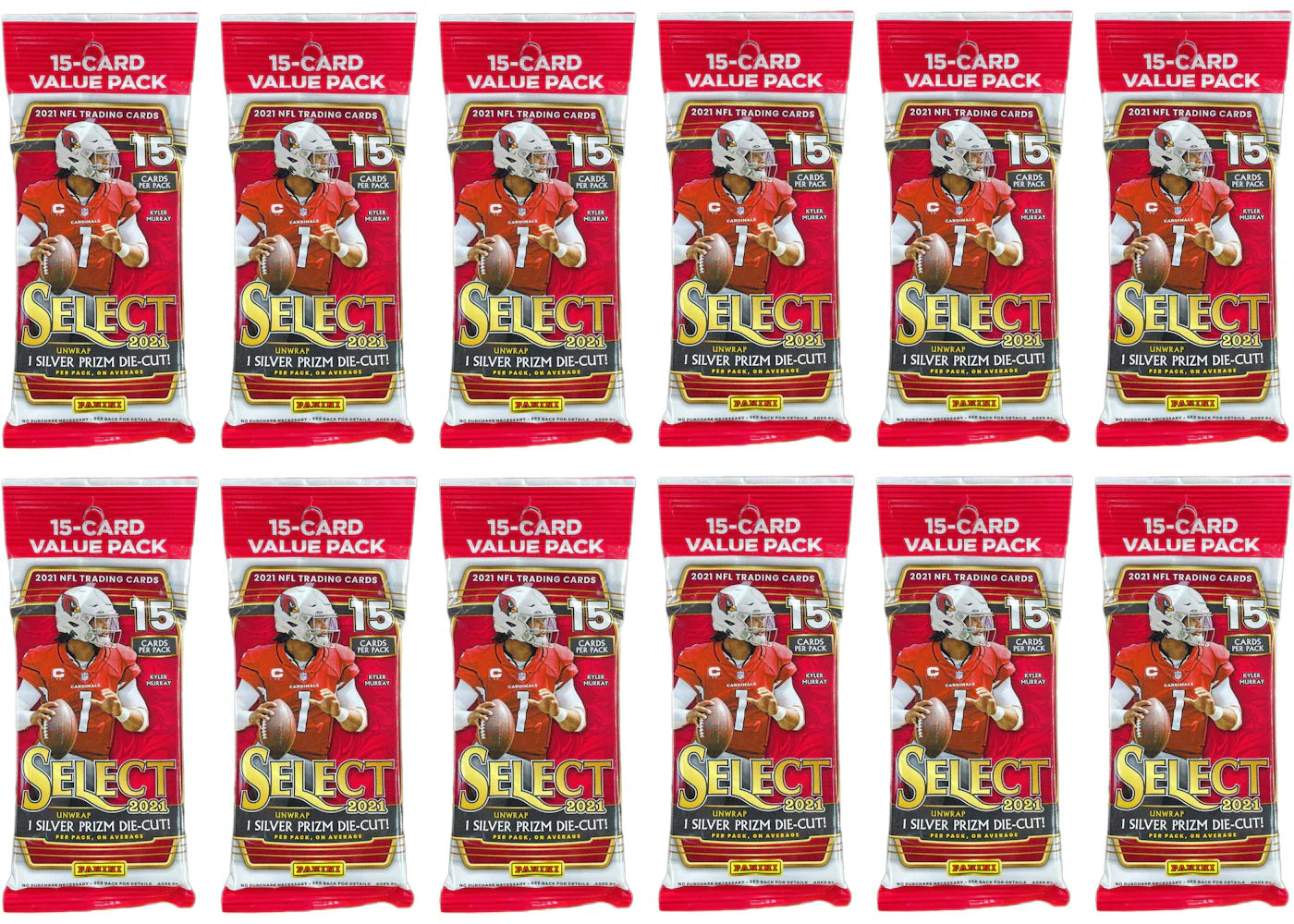2021 Panini Select Football Value Pack 12x Lot
