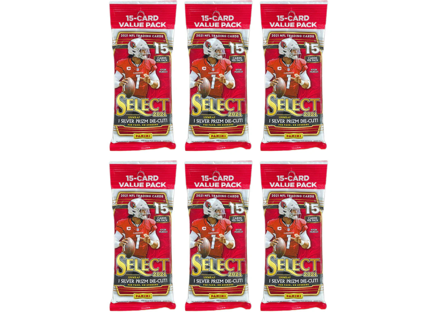 2021 Panini Select Football Value Pack 6x Lot