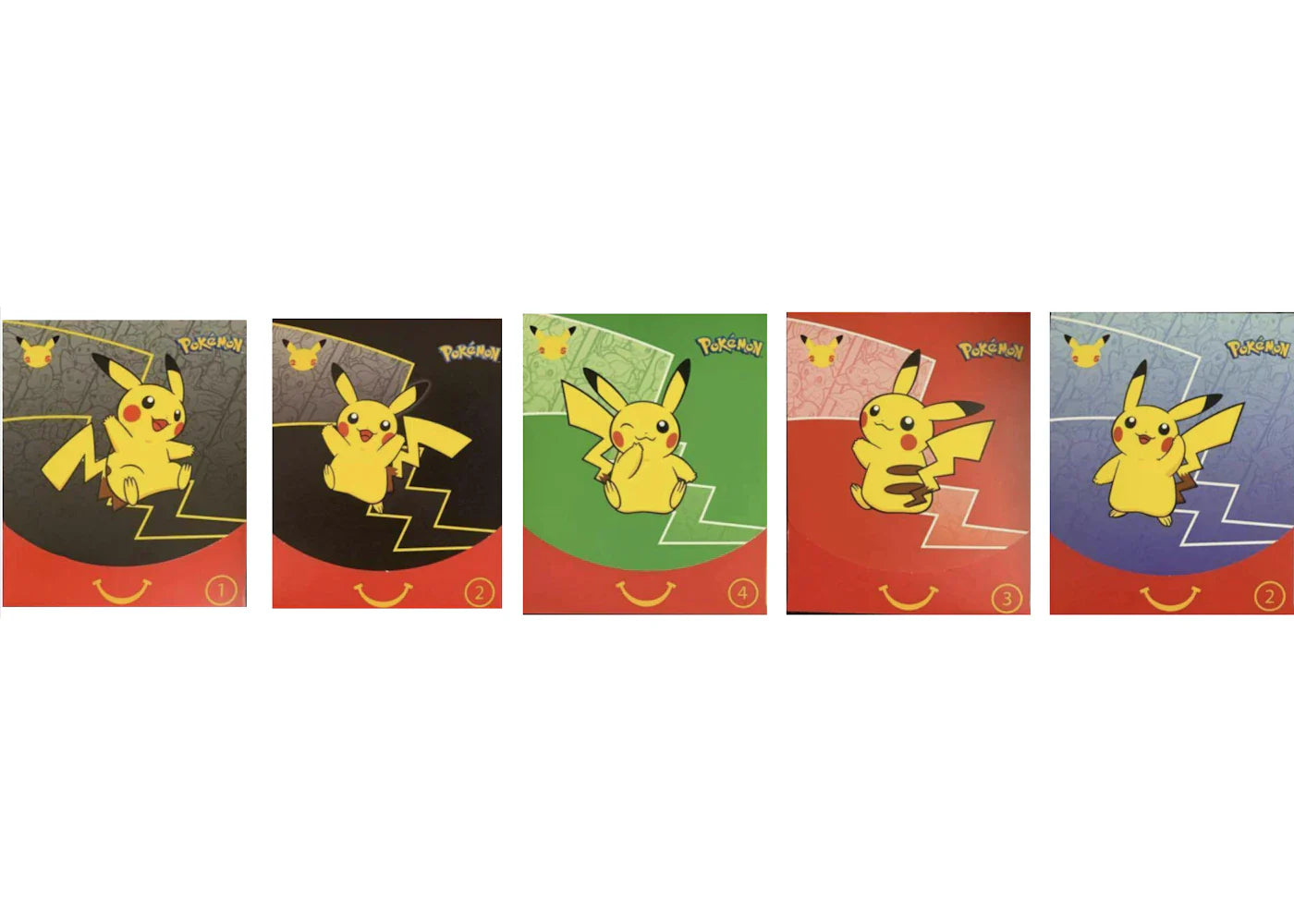 2021 Pokemon TCG Mcdonald's 25th Anniversary 5x Envelope Lot (Assorted) (English)