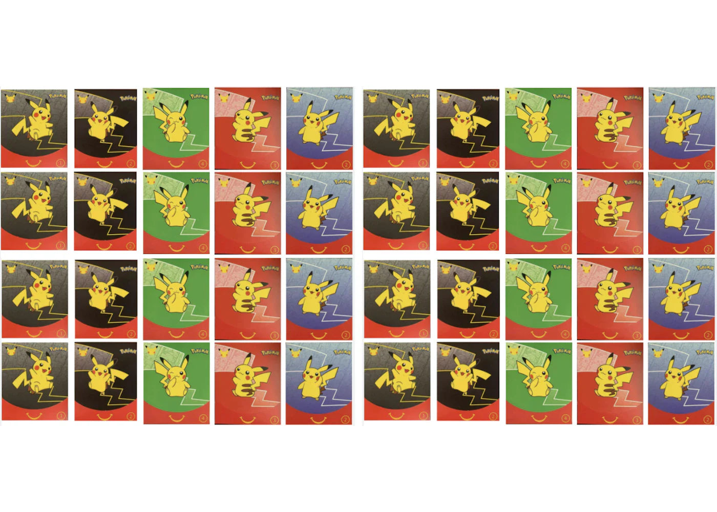 2021 Pokémon TCG McDonald's Happy Meal 25th Anniversary 40x Envelope Lot (Assorted) (English)