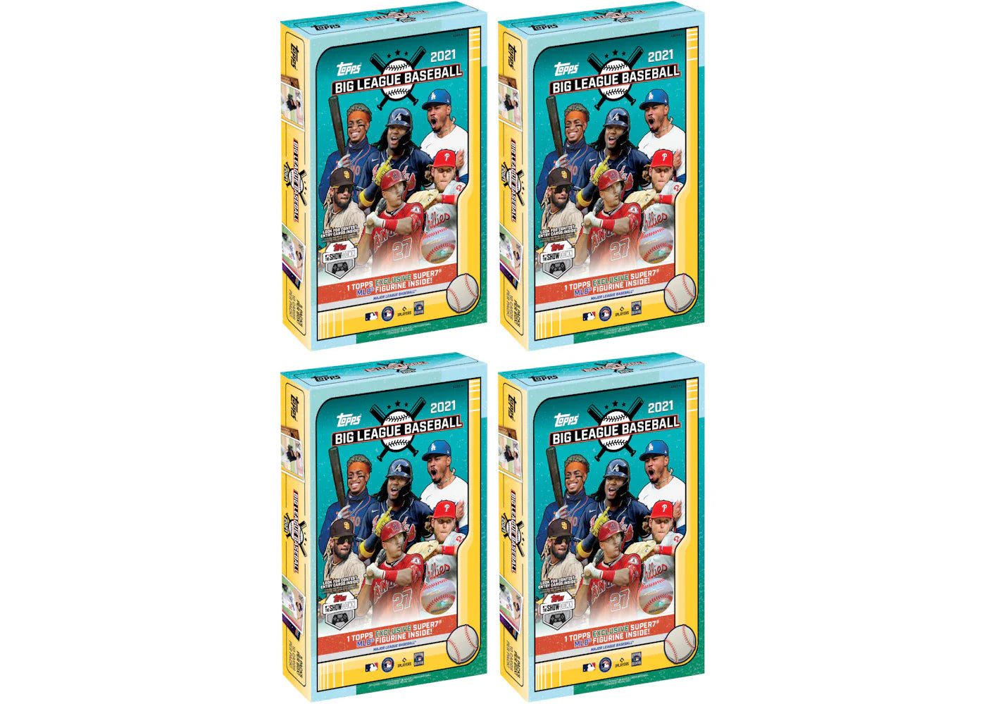 2021 Topps Big League Baseball Collector Box 4x Lot