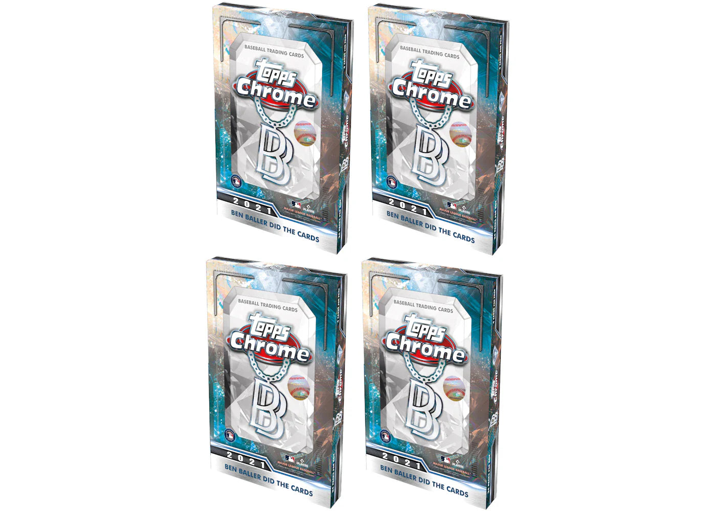 2021 Topps Chrome Ben Baller Baseball Hobby Box 4x Lot