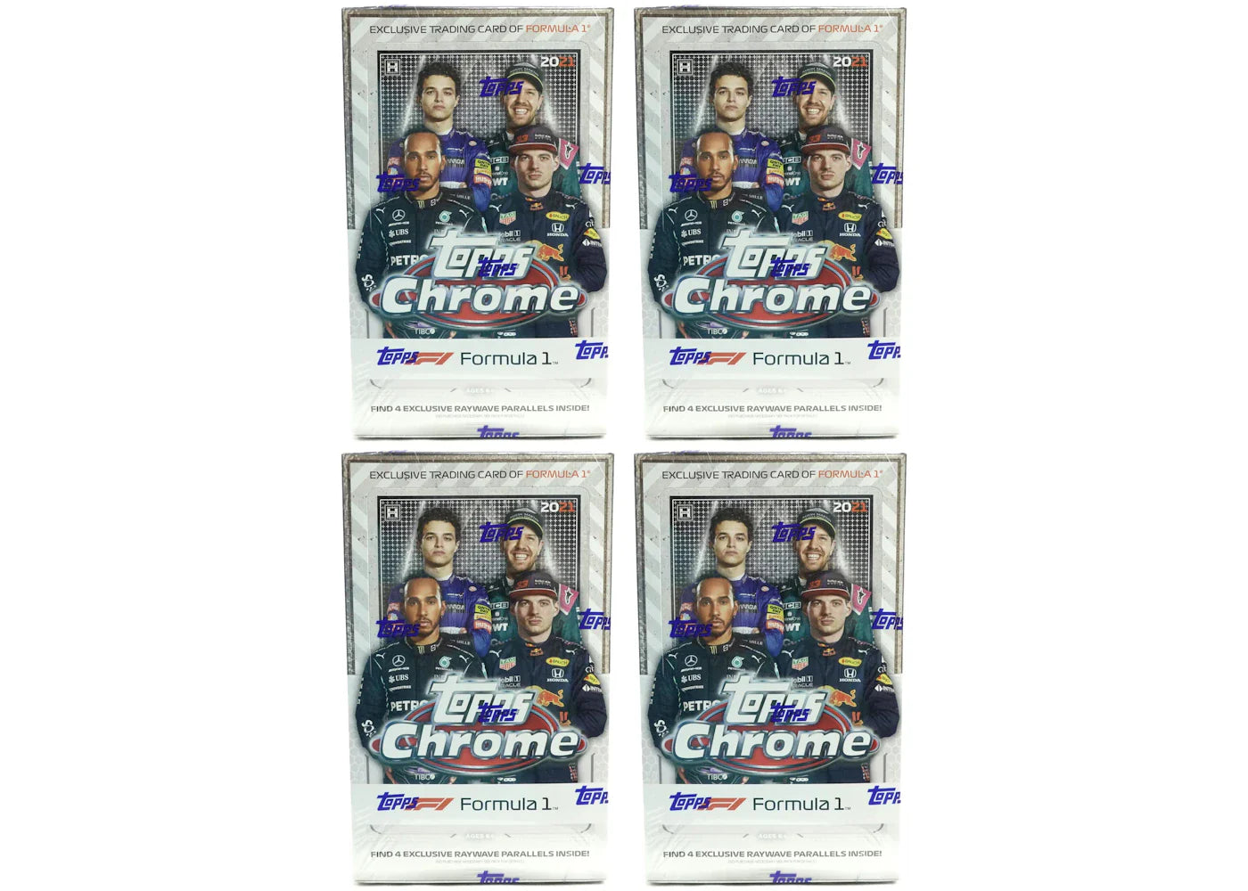 2021 Topps Chrome Formula 1 Racing Hobby Lite Box 4x Lot