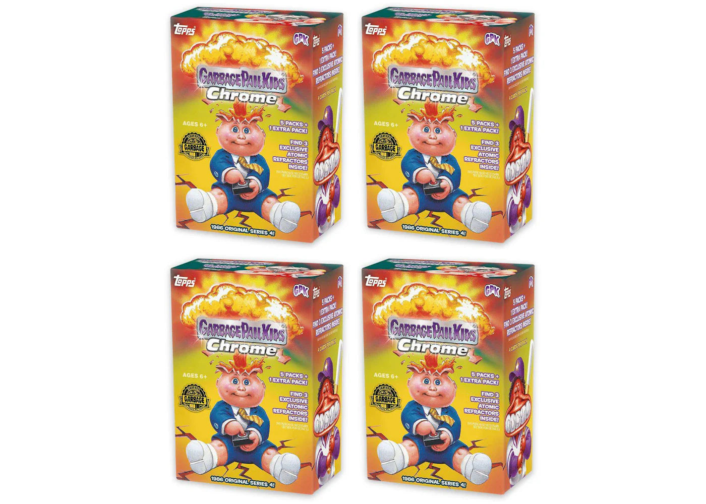 2021 Topps Chrome Garbage Pail Kids Series 4 Blaster Box 4x Lot