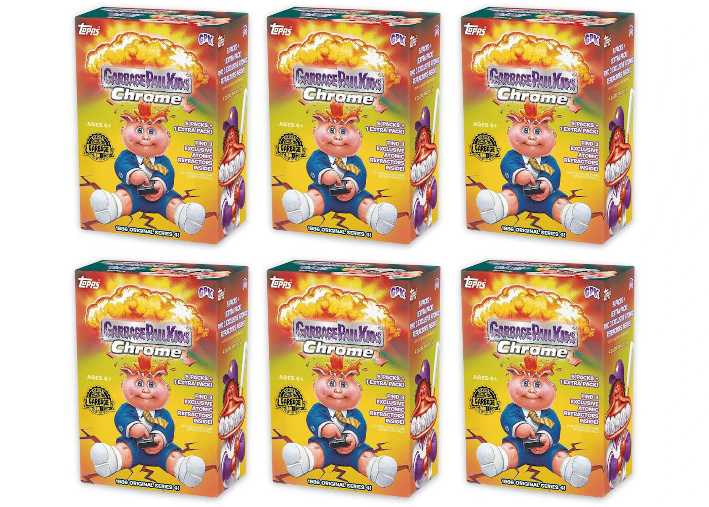2021 Topps Chrome Garbage Pail Kids Series 4 Blaster Box 6x Lot