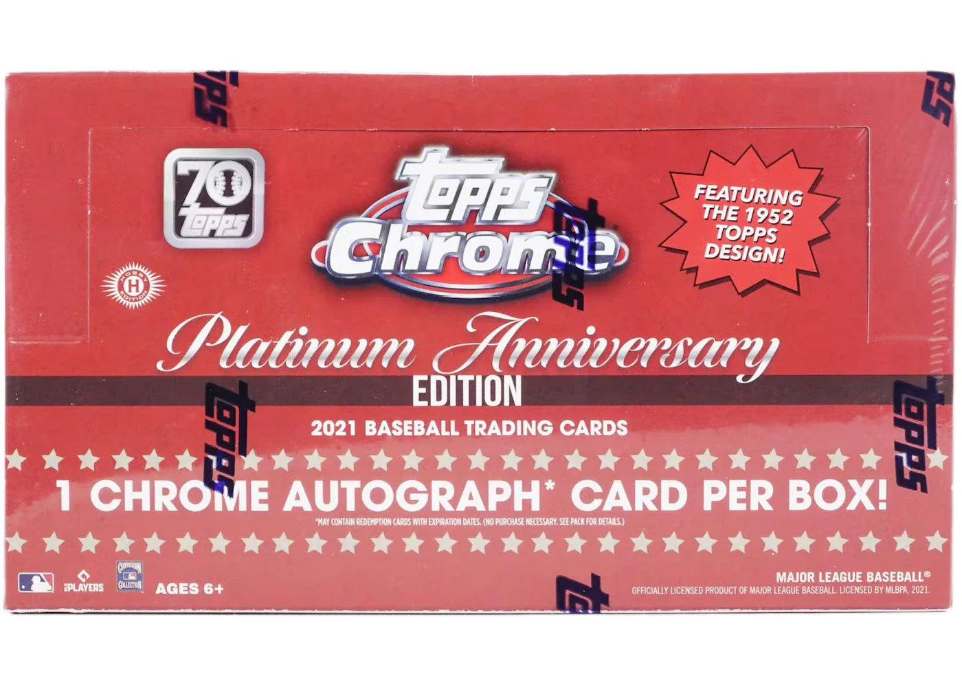 2021 Topps Chrome Platinum Anniversary Baseball Hobby Box