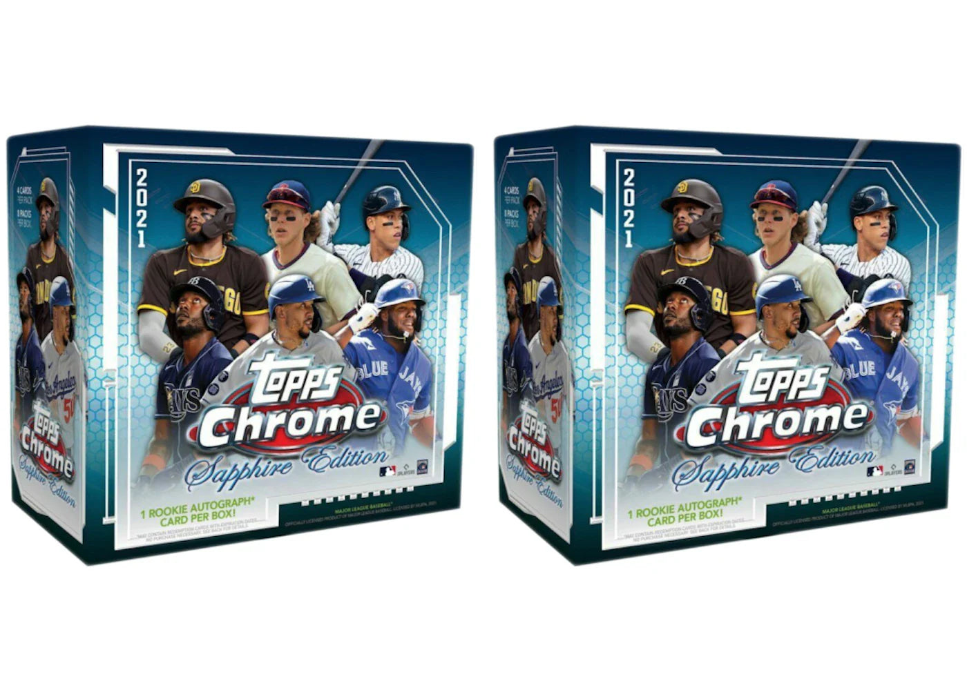 2021 Topps Chrome Sapphire Edition Baseball Box 2x Lot