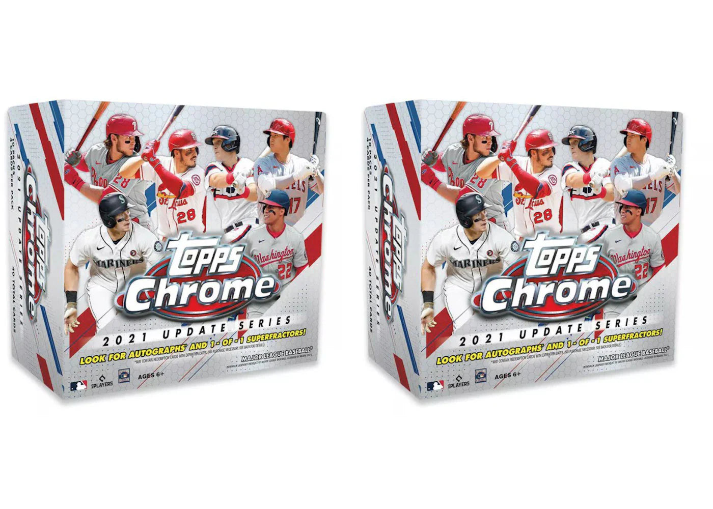 2021 Topps Chrome Update Baseball Mega Box 2x Lot
