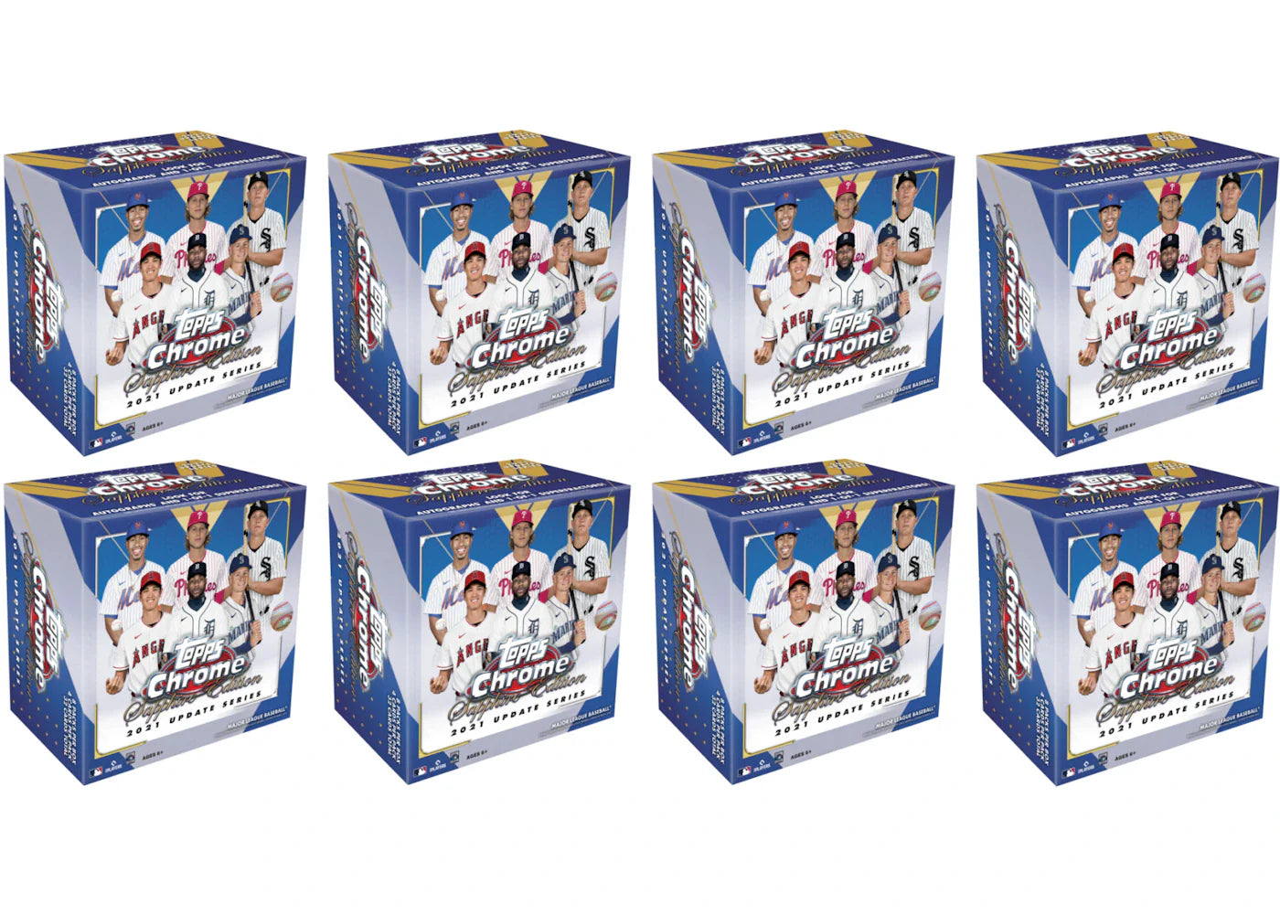 2021 Topps Chrome Update Sapphire Edition Baseball Box 8x Lot
