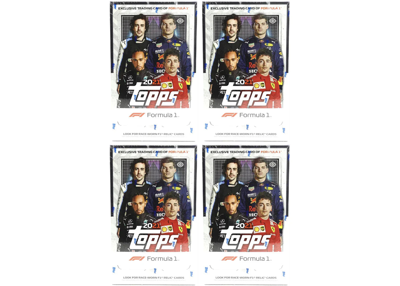 2021 Topps Formula 1 Racing Hobby Box 4x Lot
