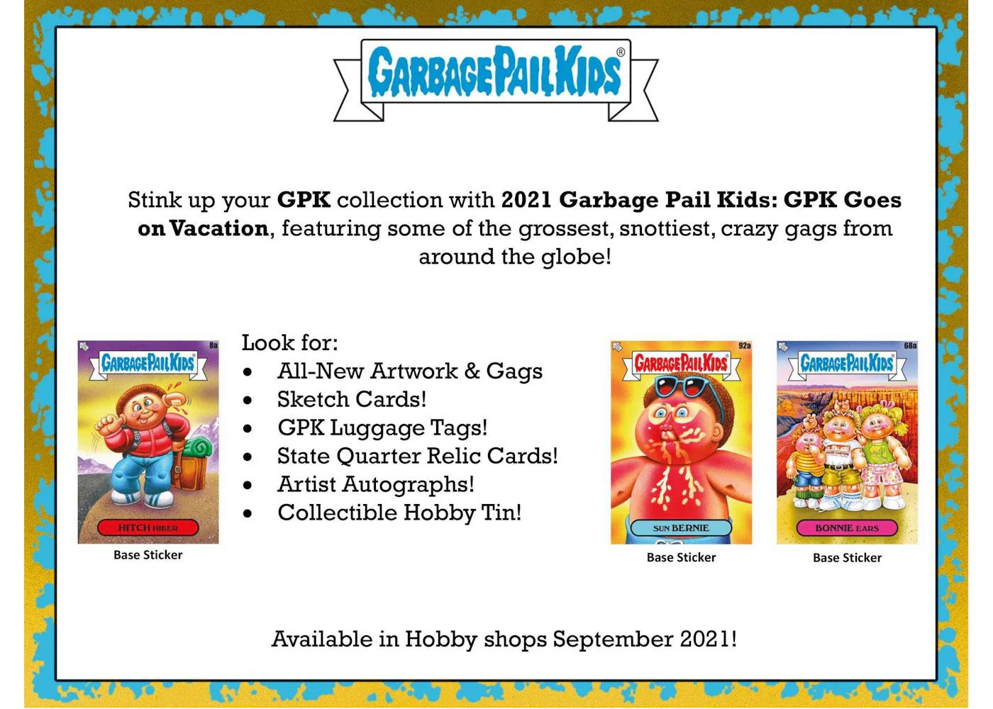 2021 Topps Garbage Pail Kids GPK Goes on Vacation Series 2 Hobby Box