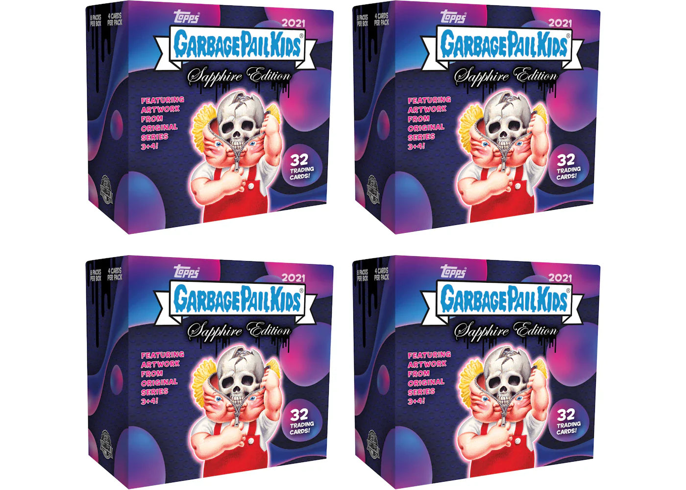 2021 Topps Garbage Pail Kids Sapphire Edition Box 4x Lot