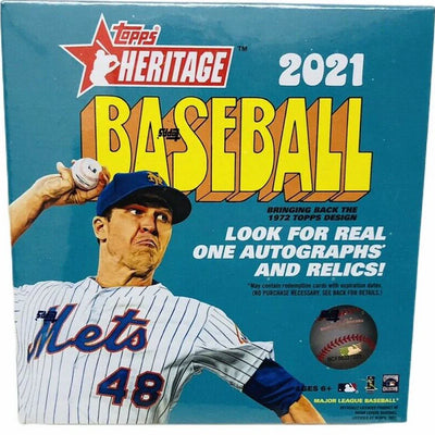 2021 Topps Heritage Baseball Mega Box (Blue Sparkle Parallels)