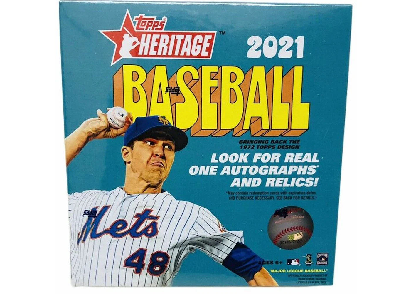 2021 Topps Heritage Baseball Mega Box (Blue Sparkle Parallels)