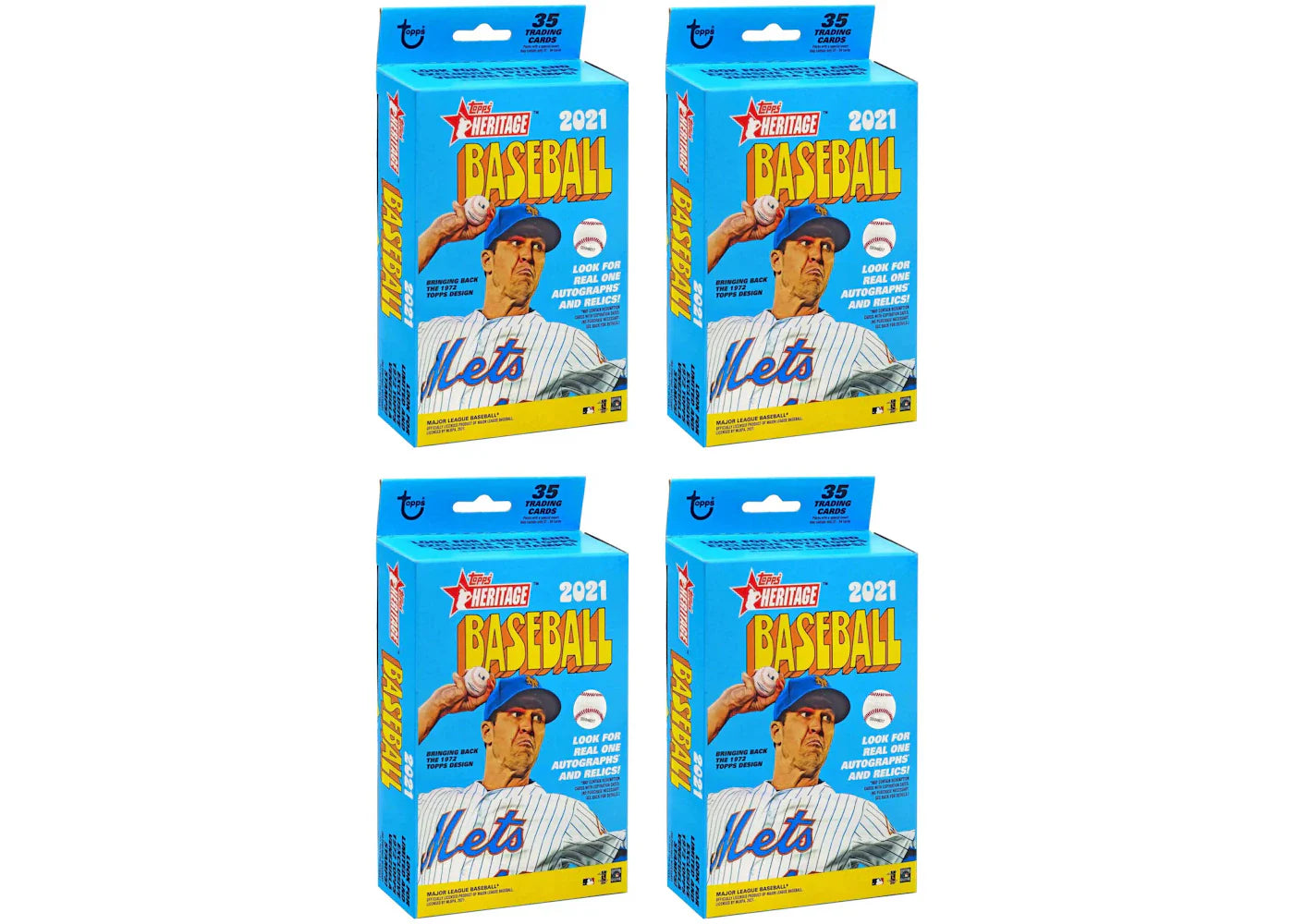 2021 Topps Heritage Baseball Hanger Box 4x Lot