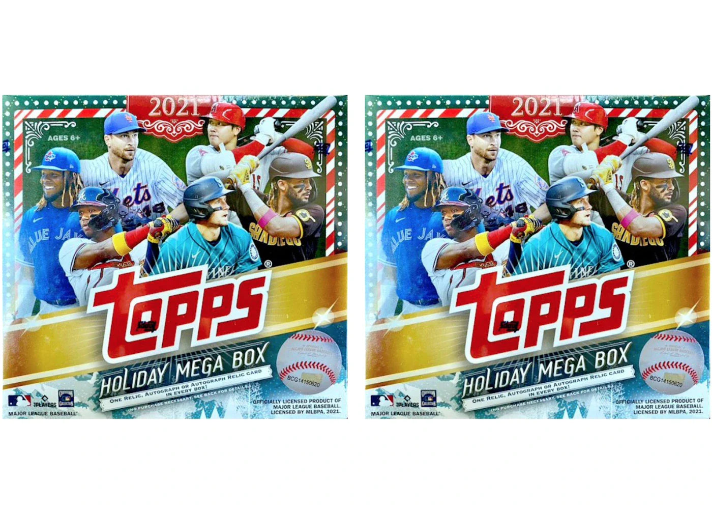 2021 Topps Holiday Baseball Mega Box 2x Lot