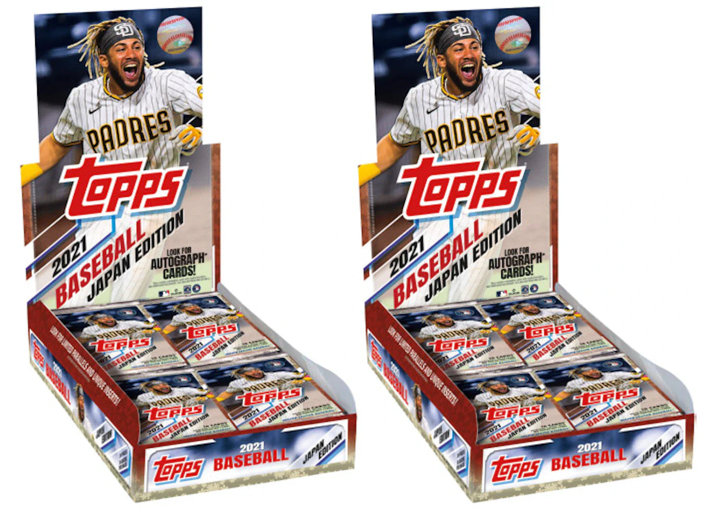 2021 Topps Japan Edition Baseball Hobby Box 2x Lot