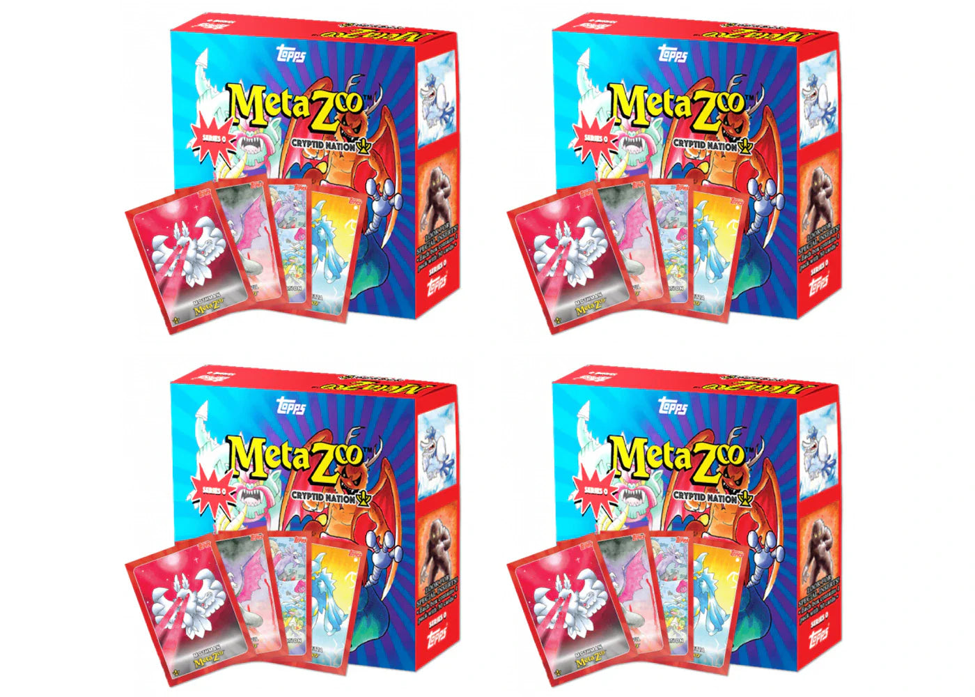 2021 Topps MetaZoo TCG Cryptid Nation Series 0 (30-Card Pack) 4x Lot