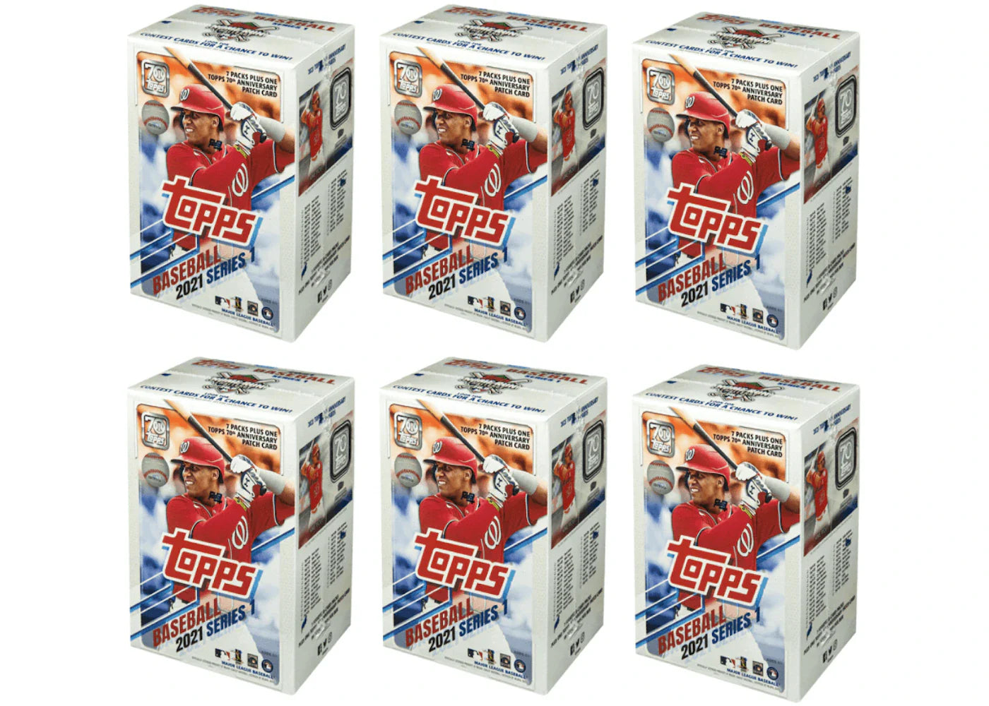 2021 Topps Series 1 Baseball Blaster Box 6x Lot