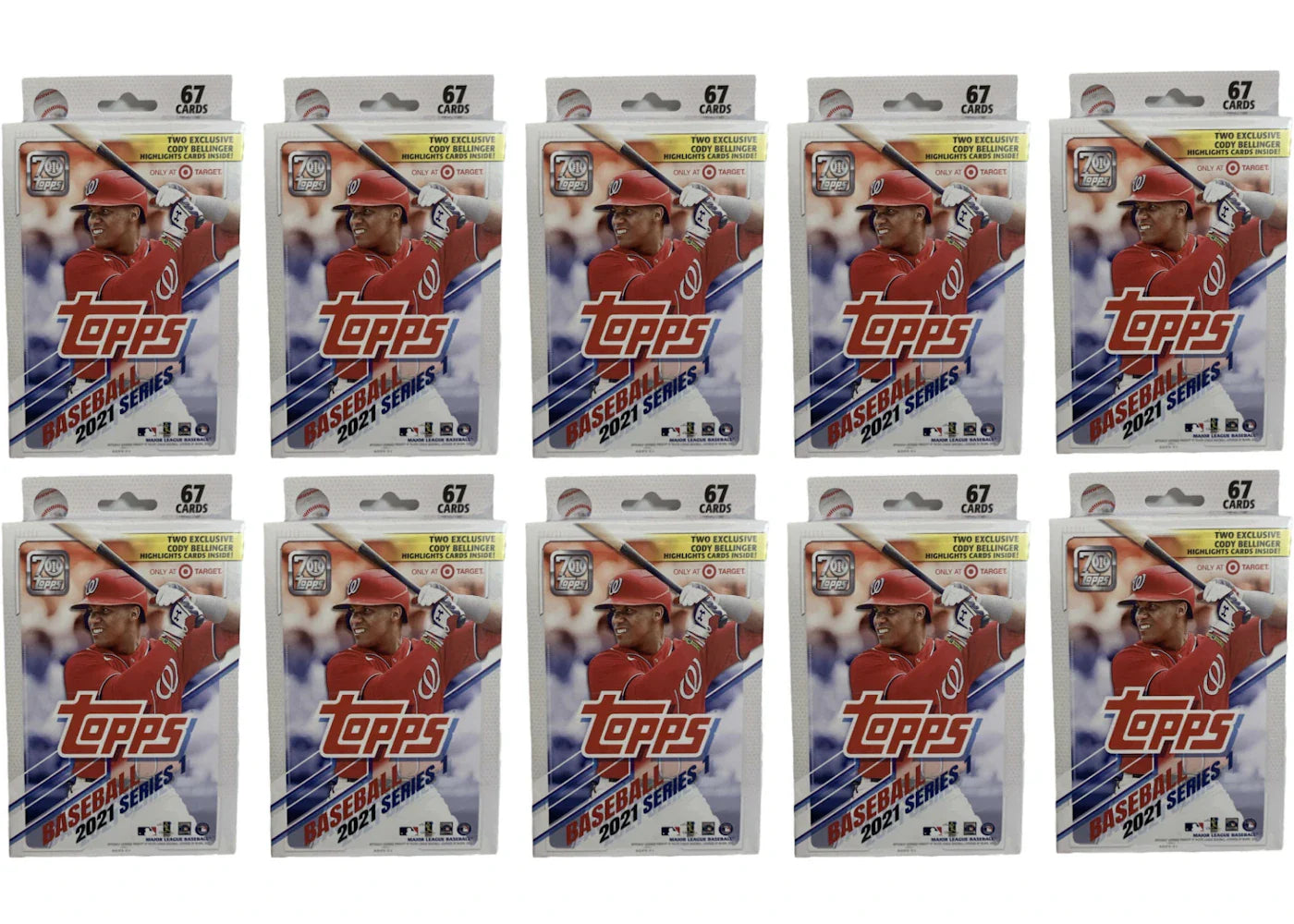 2021 Topps Series 1 Baseball Target Hanger Box 10x Lot
