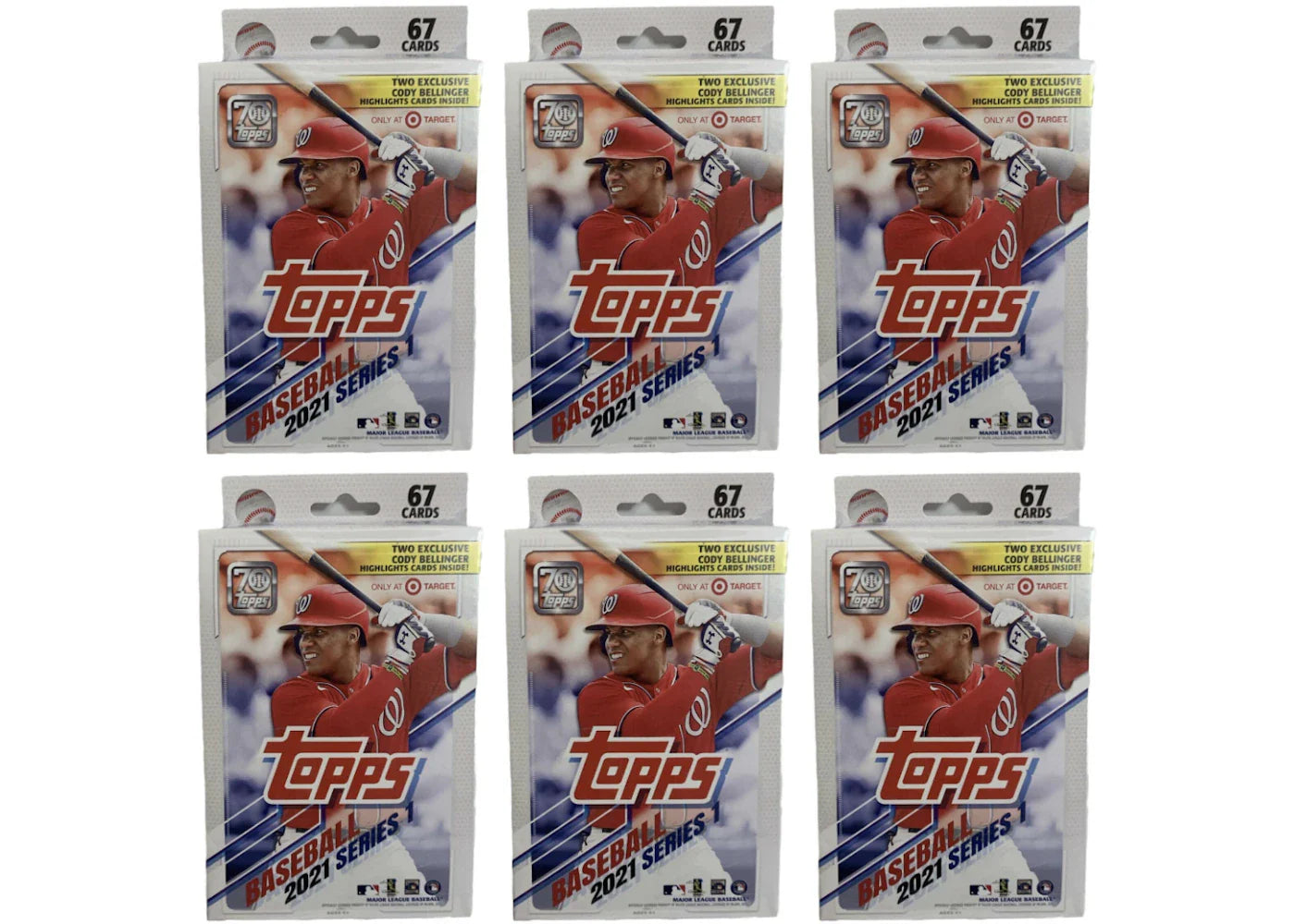 2021 Topps Series 1 Baseball Target Hanger Box 6x Lot