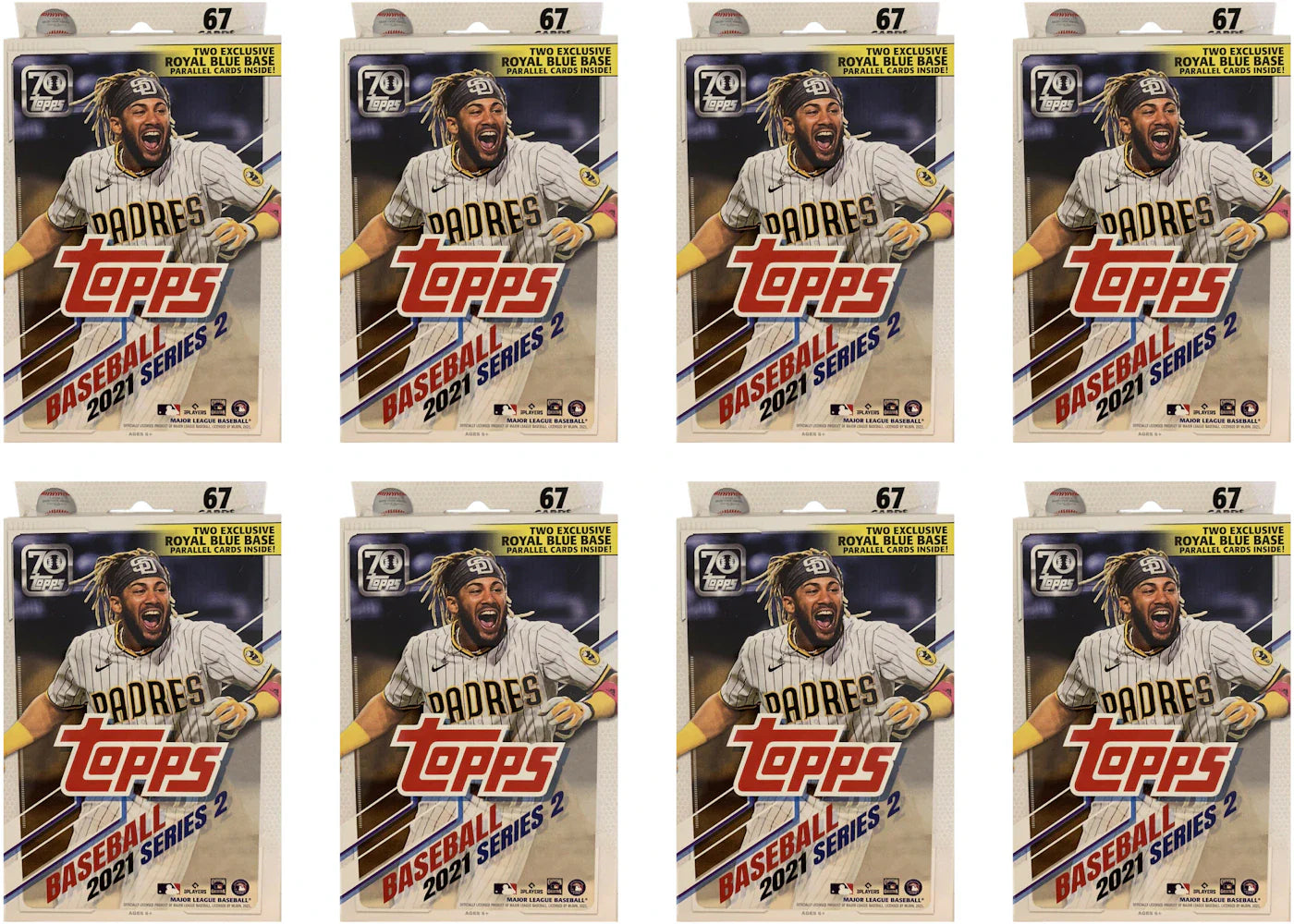 2021 Topps Series 2 Baseball Hanger Box 8x Lot