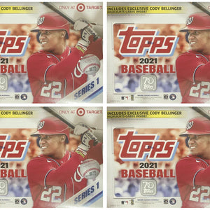 2021 Topps Series One Target Mega Box 16 Packs 4x Lot