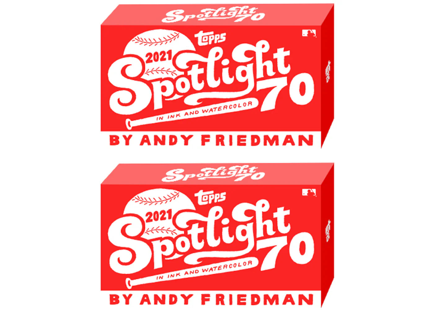 2021 Topps Spotlight 70 by Andy Friedman Baseball Box 2x Lot