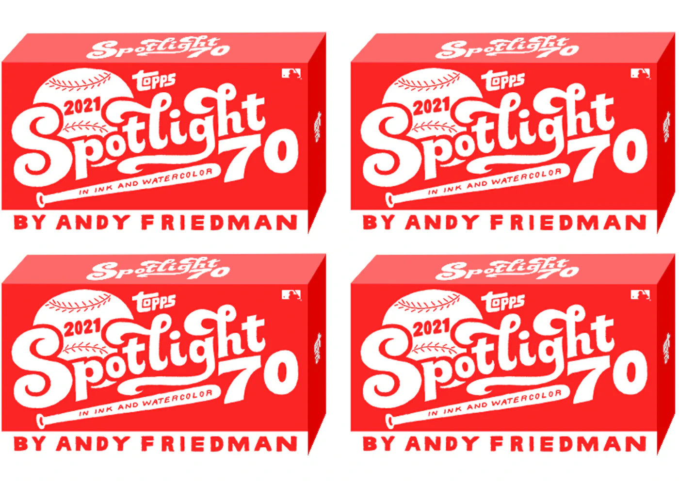 2021 Topps Spotlight 70 by Andy Friedman Baseball Box 4x Lot