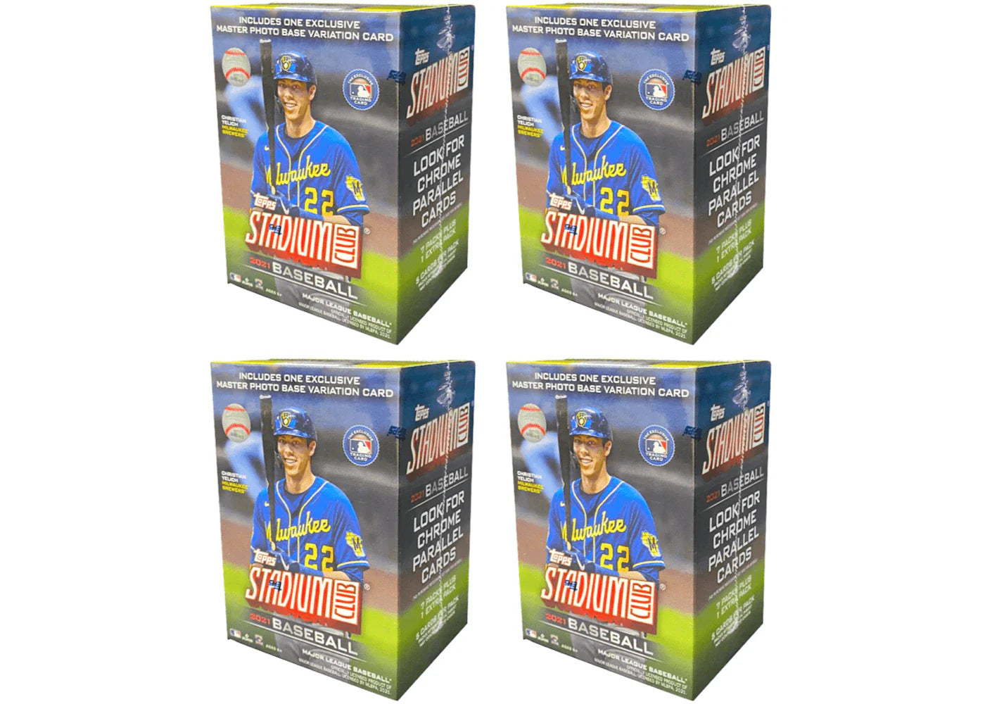 2021 Topps Stadium Club Baseball Blaster Box 4x Lot