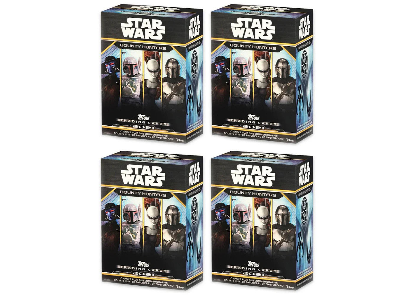 2021 Topps Star Wars Bounty Hunters Blaster Box 4x Lot