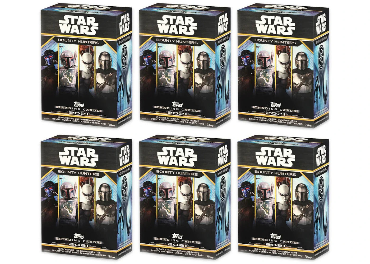 2021 Topps Star Wars Bounty Hunters Blaster Box 6x Lot