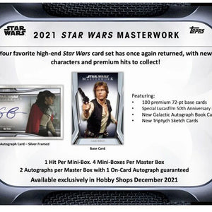 2021 Topps Star Wars Masterwork Hobby Box