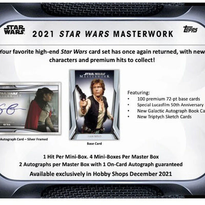 2021 Topps Star Wars Masterwork Hobby Box
