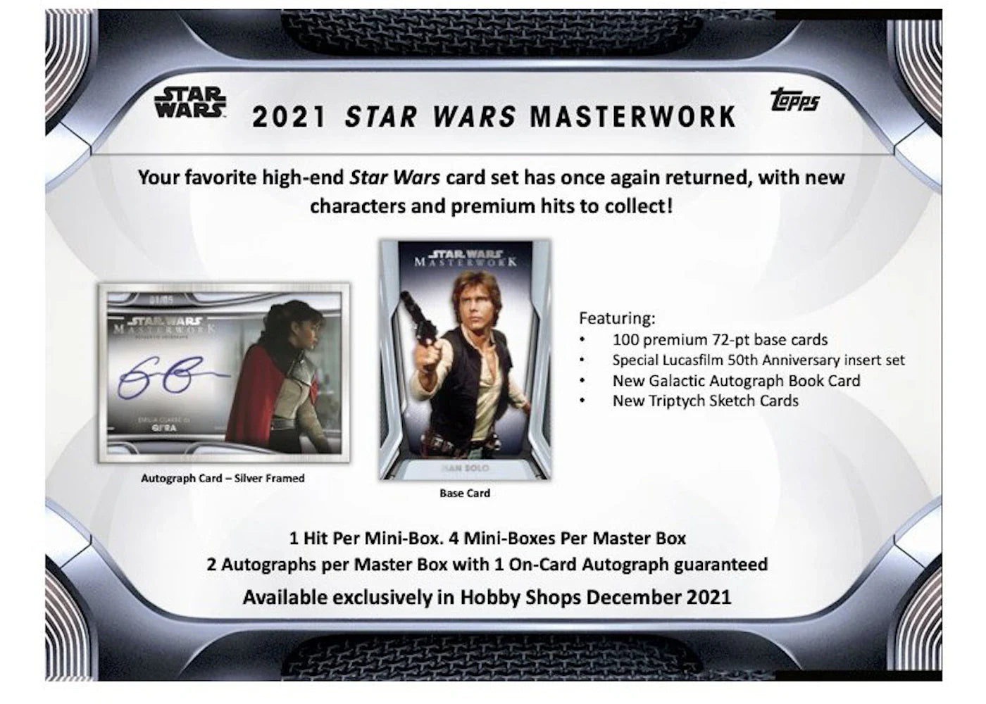 2021 Topps Star Wars Masterwork Hobby Box