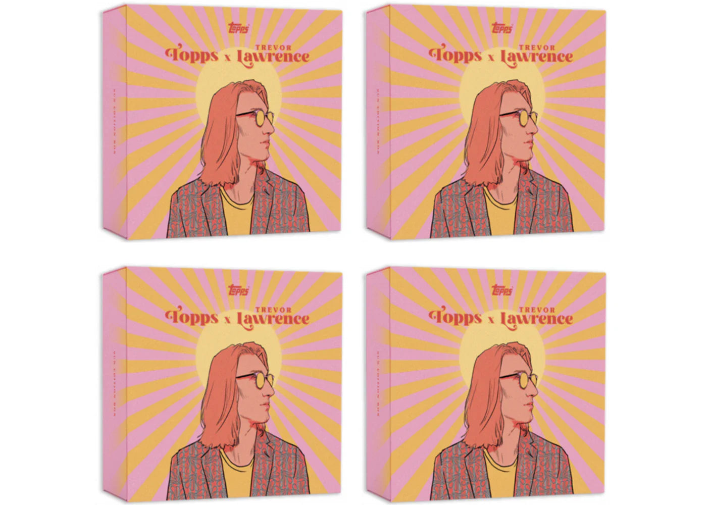 2021 Topps Trevor Lawrence Football Online Exclusive Box Sun 4x Lot