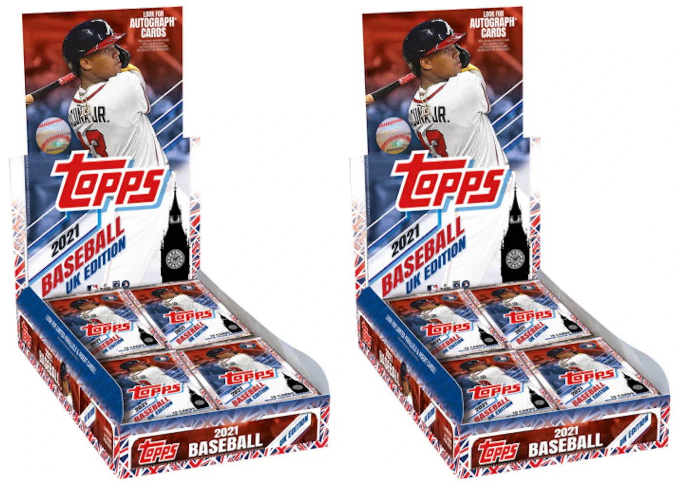 2021 Topps UK Edition Baseball Hobby Box 2x Lot