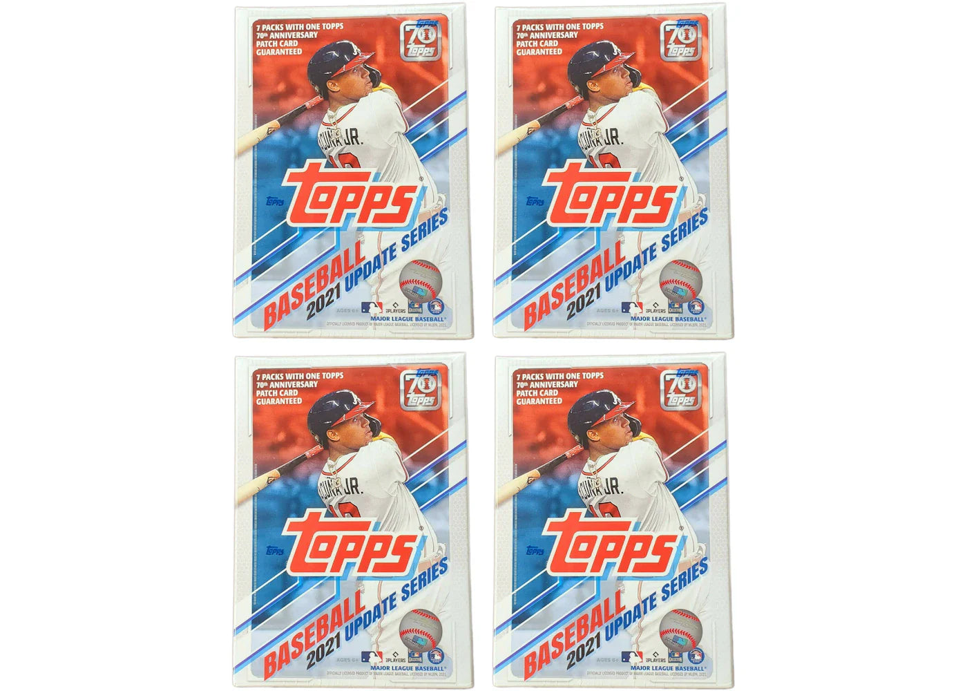 2021 Topps Update Series Baseball Blaster Box 4x Lot