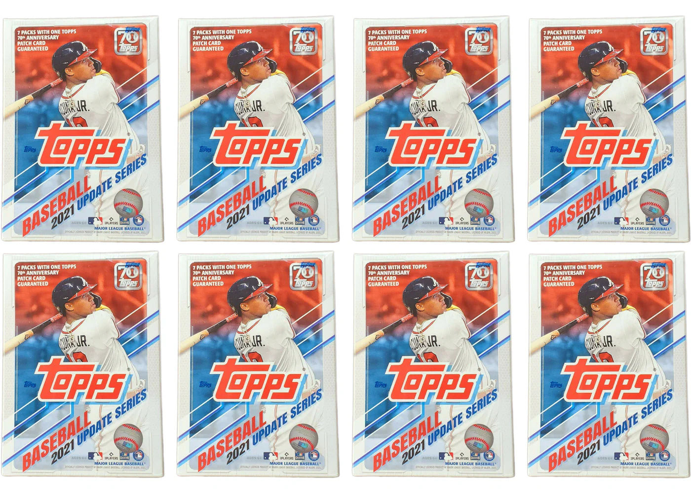 2021 Topps Update Series Baseball Blaster Box 8x Lot