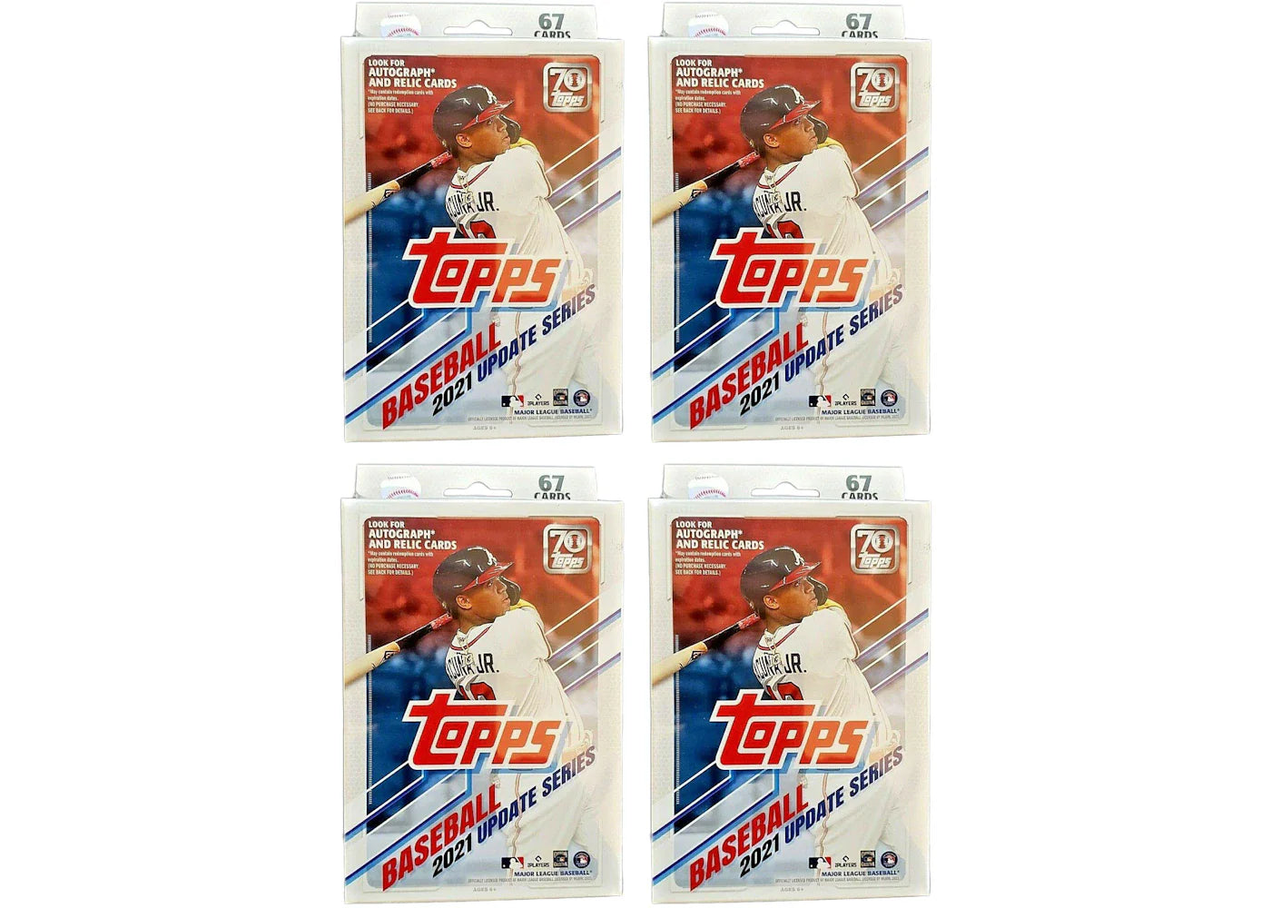 2021 Topps Update Series Baseball Hanger Box 4x Lot
