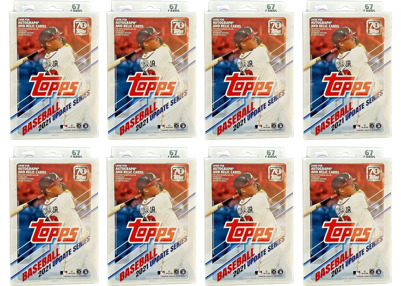 2021 Topps Update Series Baseball Hanger Box 8x Lot