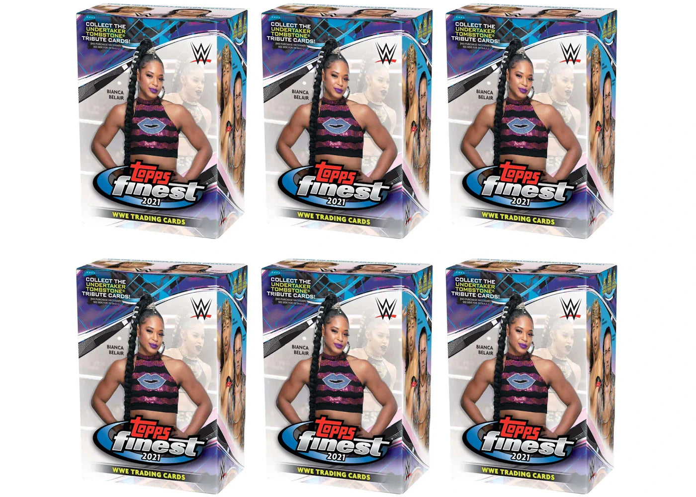 2021 Topps WWE Finest Wrestling Blaster Box 6x Lot