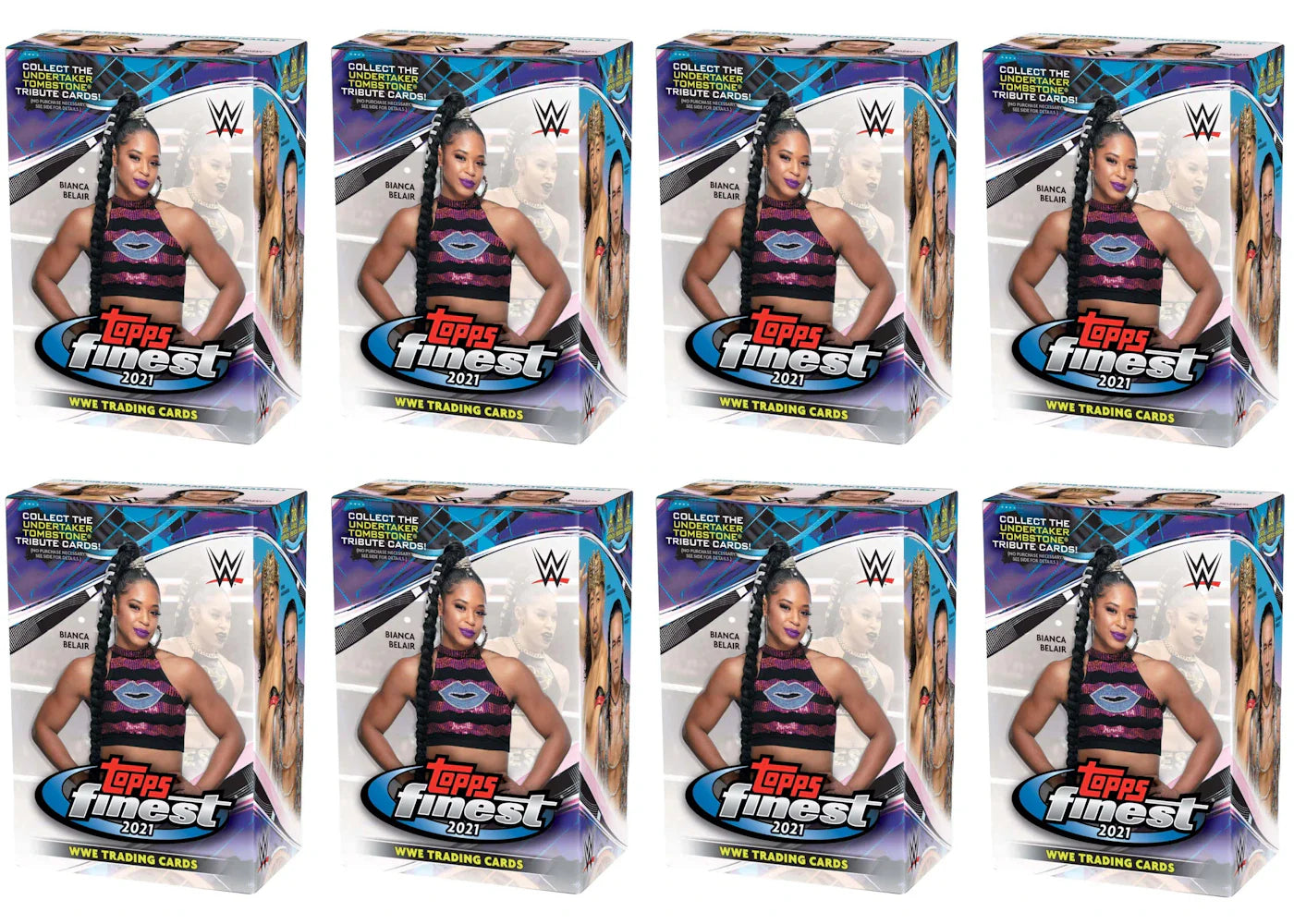 2021 Topps WWE Finest Wrestling Blaster Box 8x Lot