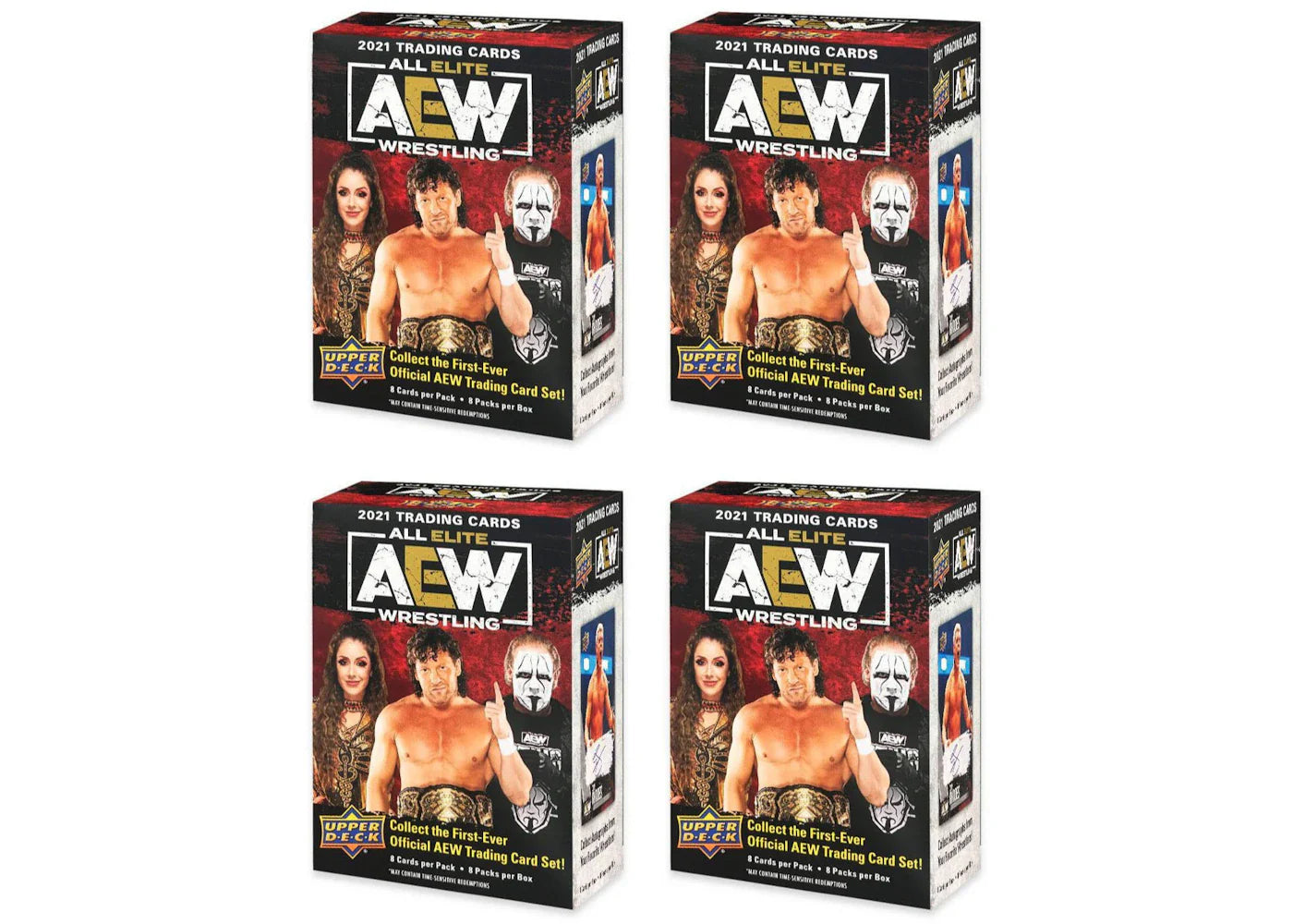 2021 Upper Deck All Elite Wrestling (AEW) Blaster Box 4x Lot