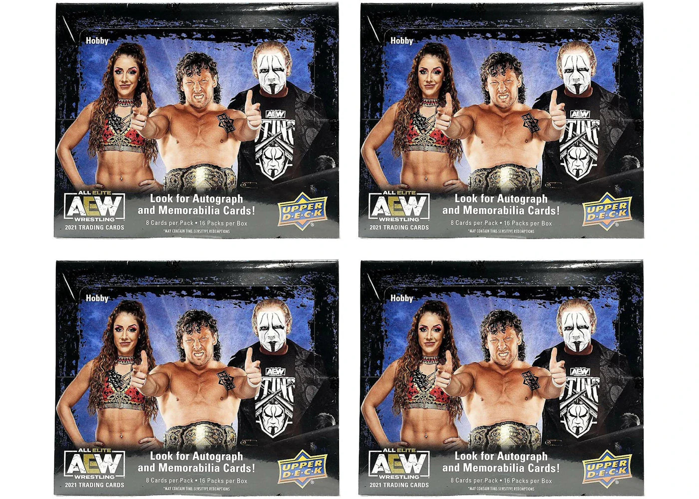 2021 Upper Deck All Elite Wrestling (AEW) Hobby Box 4x Lot