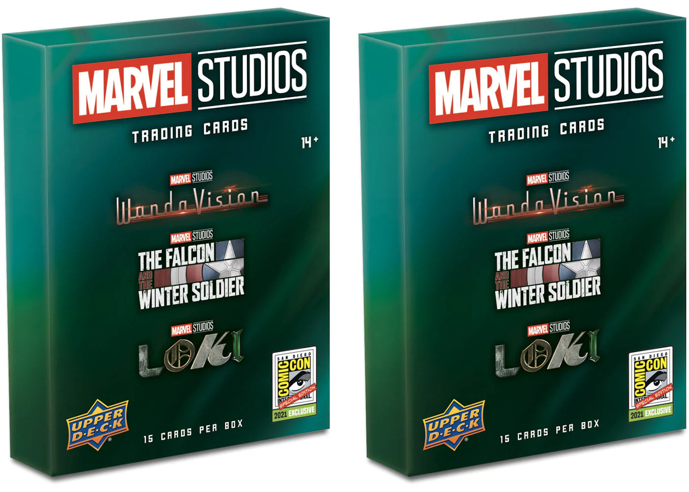2021 Upper Deck Marvel Studios SDCC Exclusive Box 2x Lot