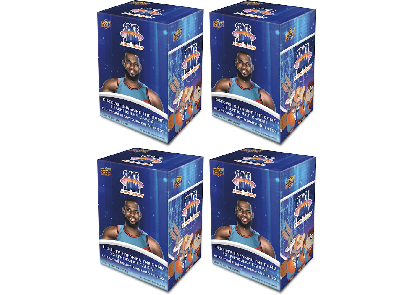2021 Upper Deck Space Jam 2: A New Legacy Basketball Blaster Box 4x Lot