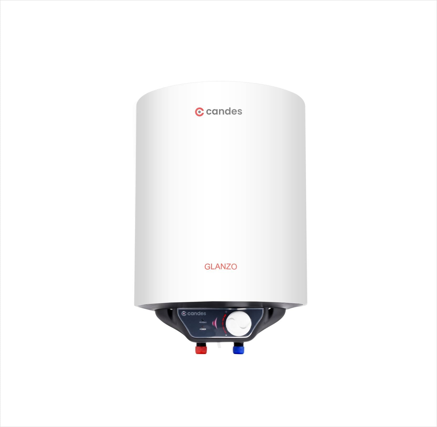 Glanzo Glassline 25 L Storage Water Geyser ( White) (B2B)