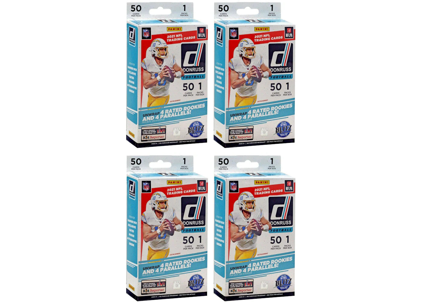 2021 Panini Donruss Football Hanger Box 4x Lot