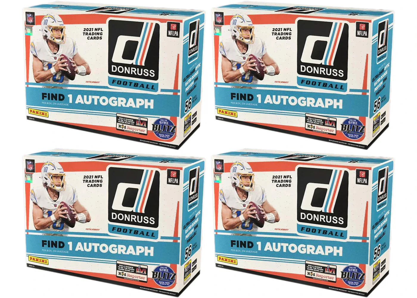 2021 Panini Donruss Football Mega Box 4x Lot